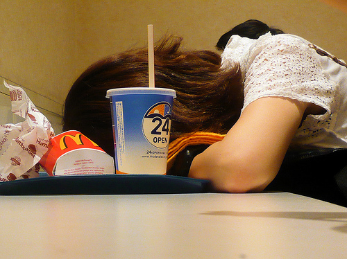 Asleep at McDonald’s by DocChewbacca, on Flickr Asleep at McDonald’s by DocChewbacca, on Flickr