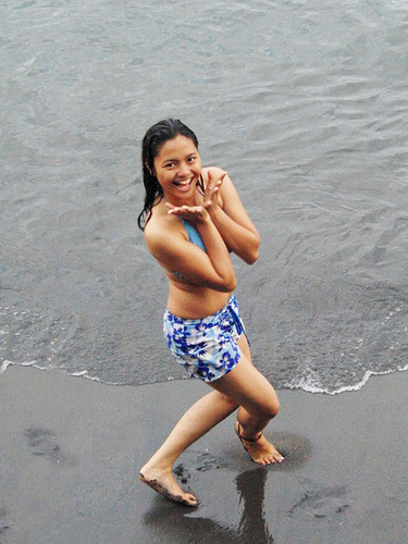 cute teen filipina on volcano black sand by burgermac, on Flickr cute teen filipina on volcano black sand by burgermac, on Flickr
